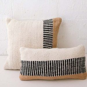 Wool pillow covers with inserts